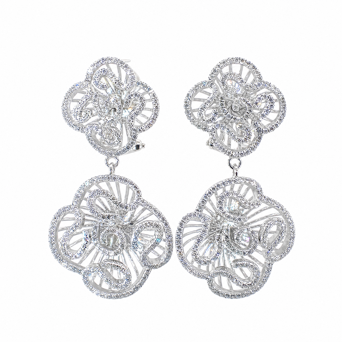 Cascade Double Bloom Earrings