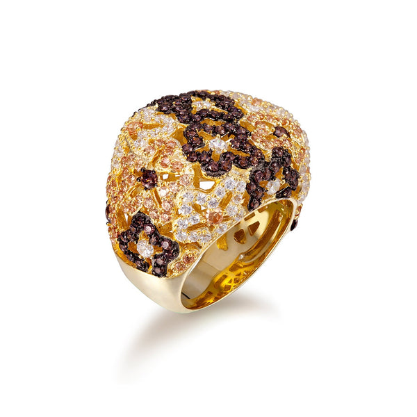 Floret Pavé Ring_Yellow