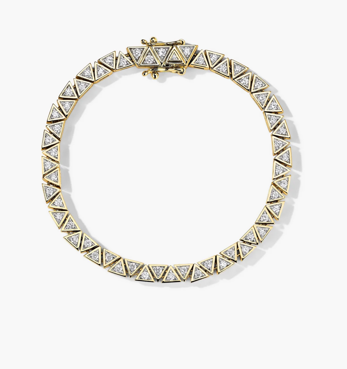 Tennis Bracelet_ Trendy Triangle