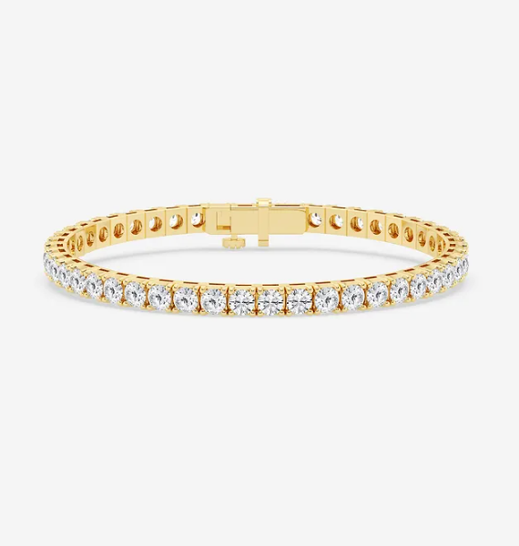 Tennis Bracelet_Round_Yellow