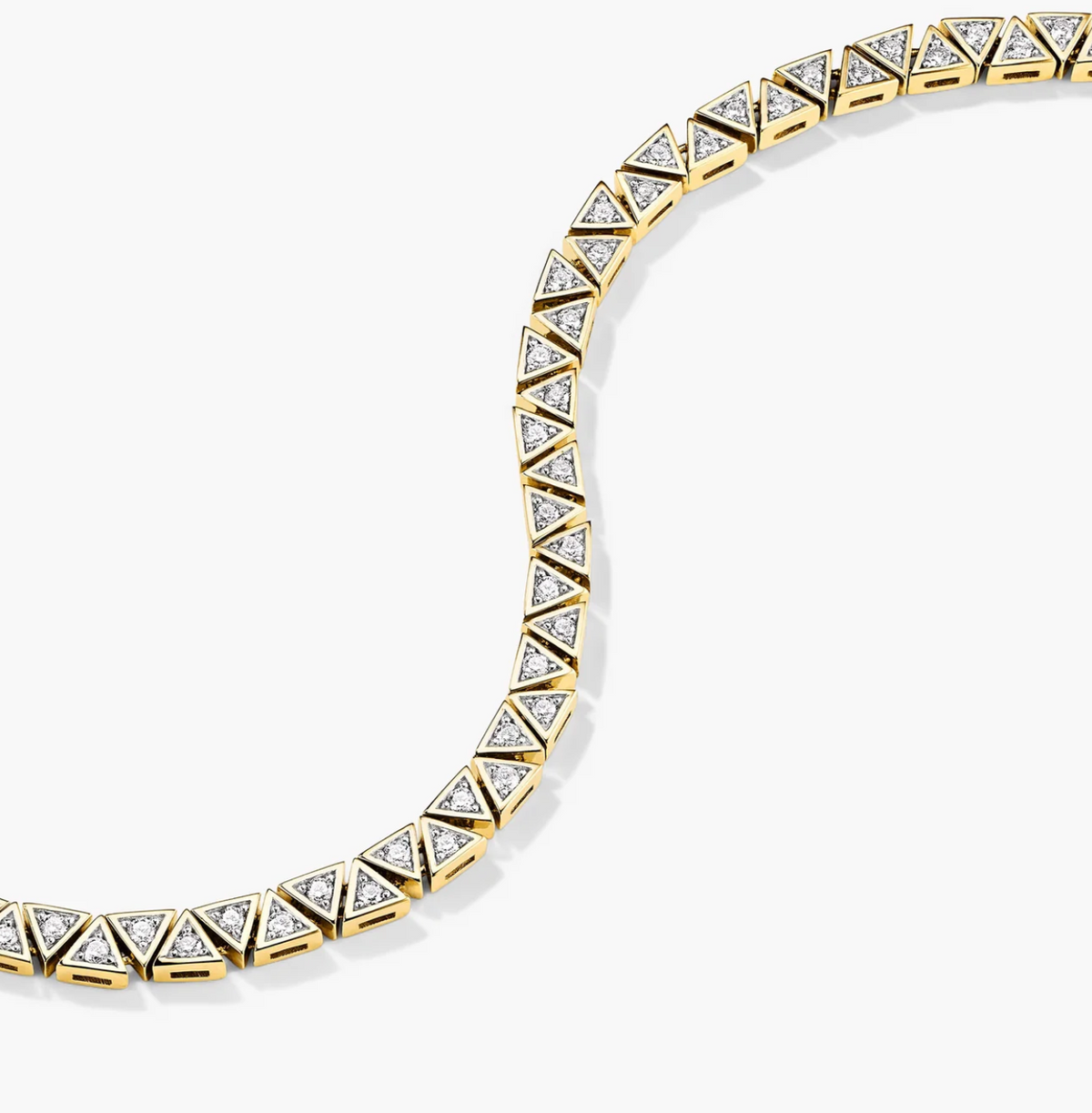 Tennis Bracelet_ Trendy Triangle