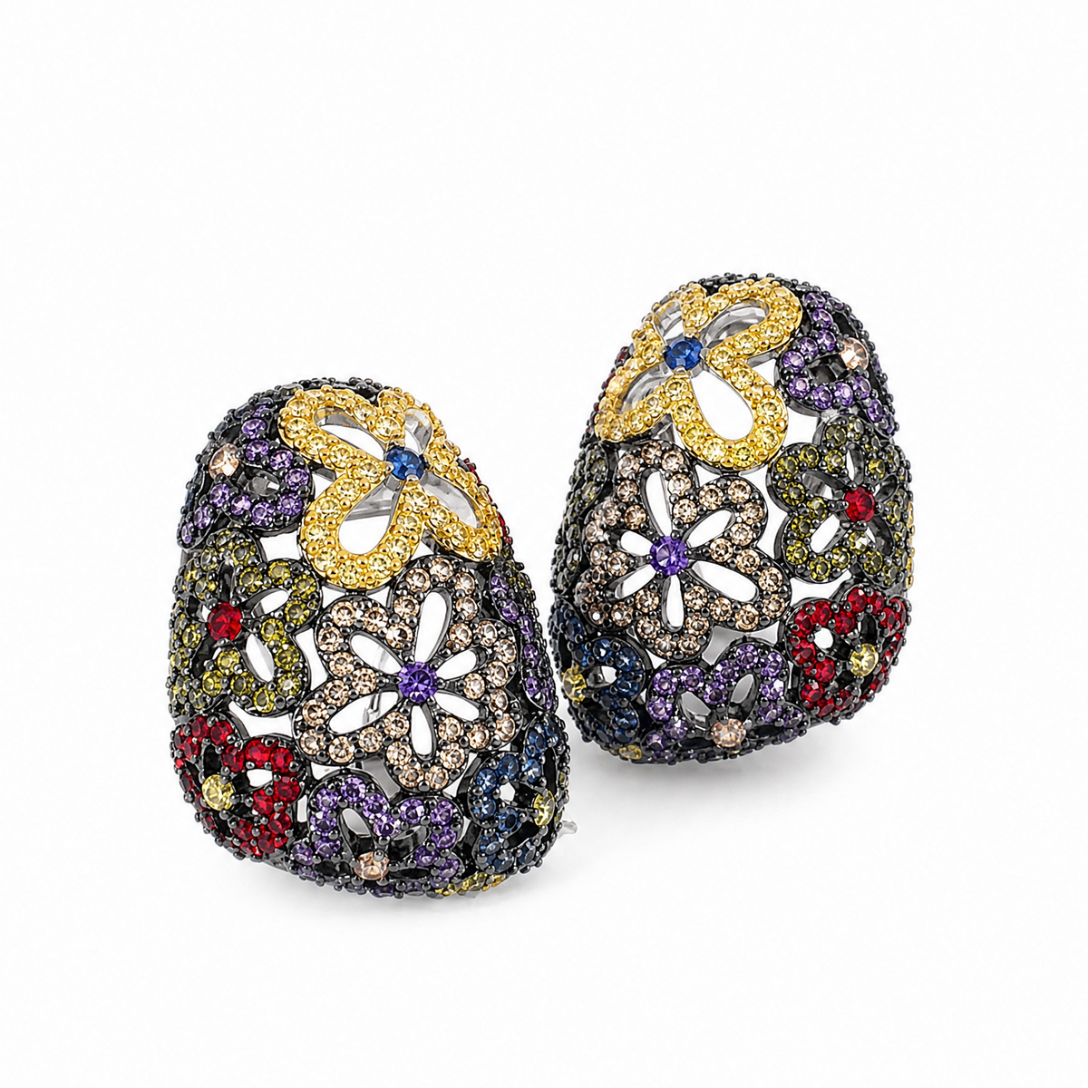 Floret Drop Earrings _Rainbow