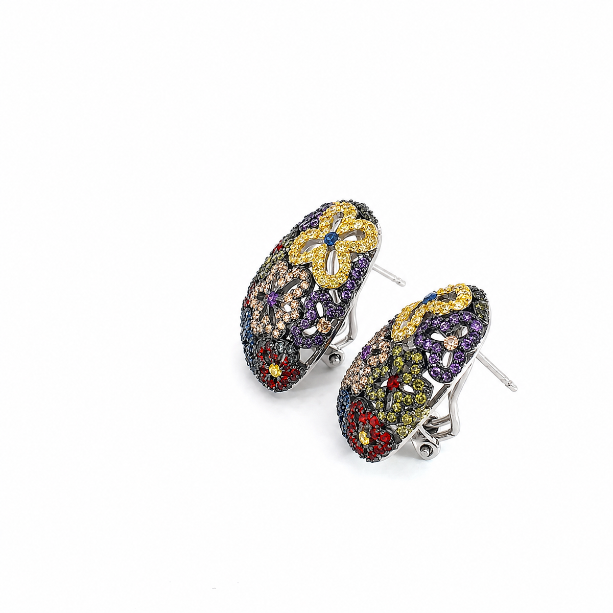 Floret Drop Earrings _Rainbow
