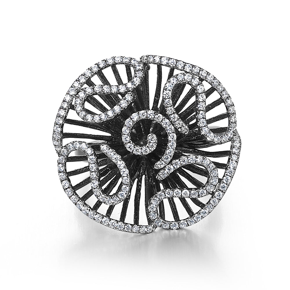 Cascade Bloom Statement Ring