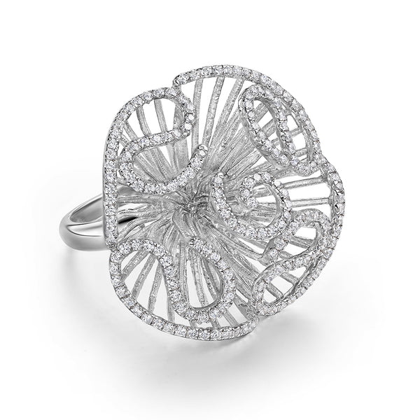 Cascade Bloom Statement Ring