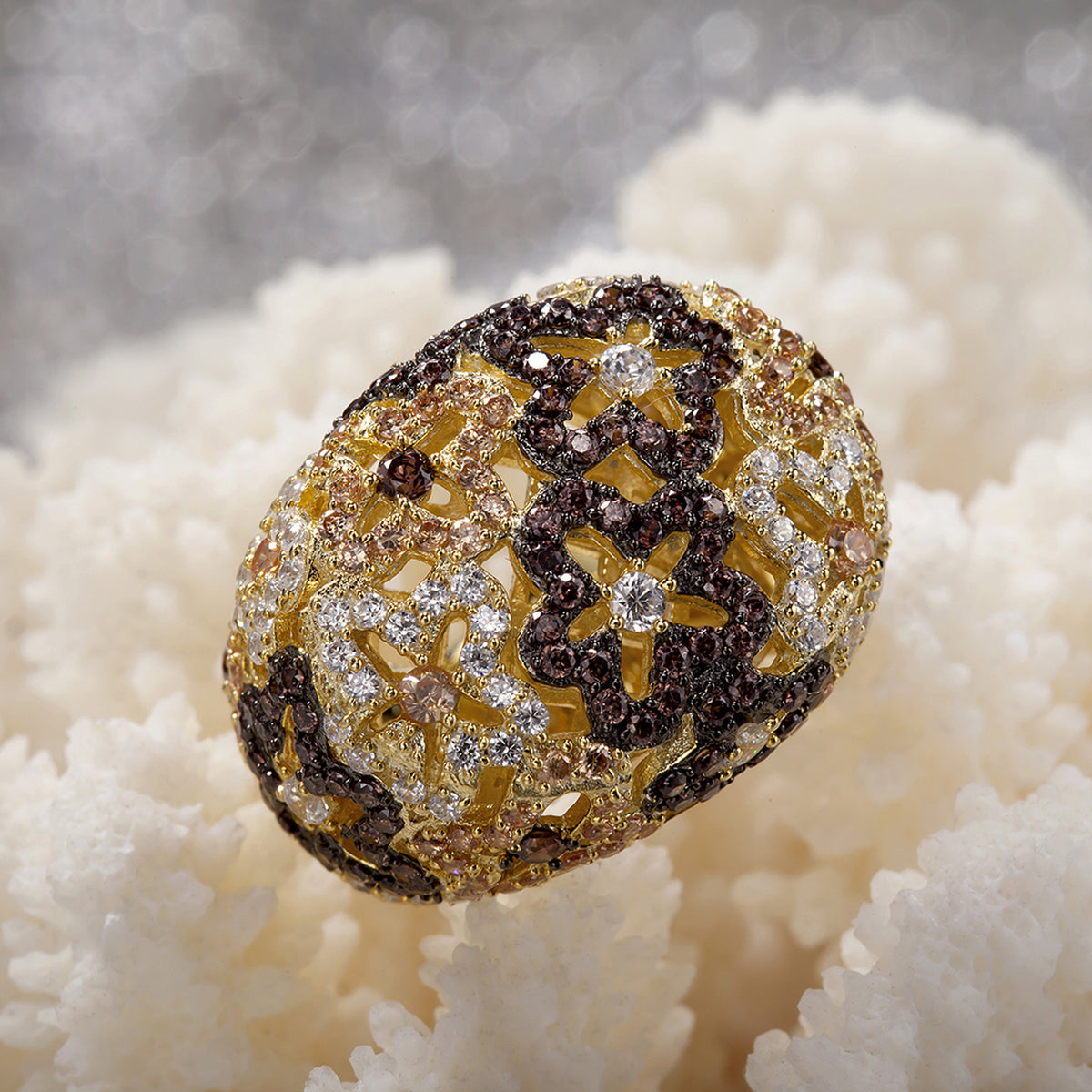 Floret Pavé Ring