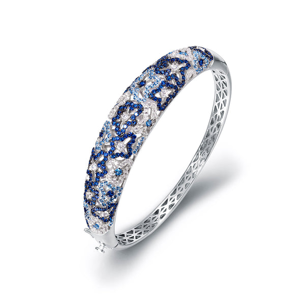 Floret Wide Cuff Bangle