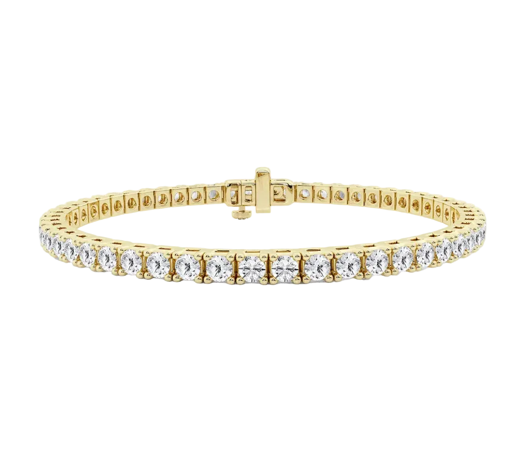 Tennis Bracelet_Round_Yellow