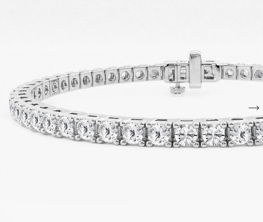 Tennis Bracelet_Round_White