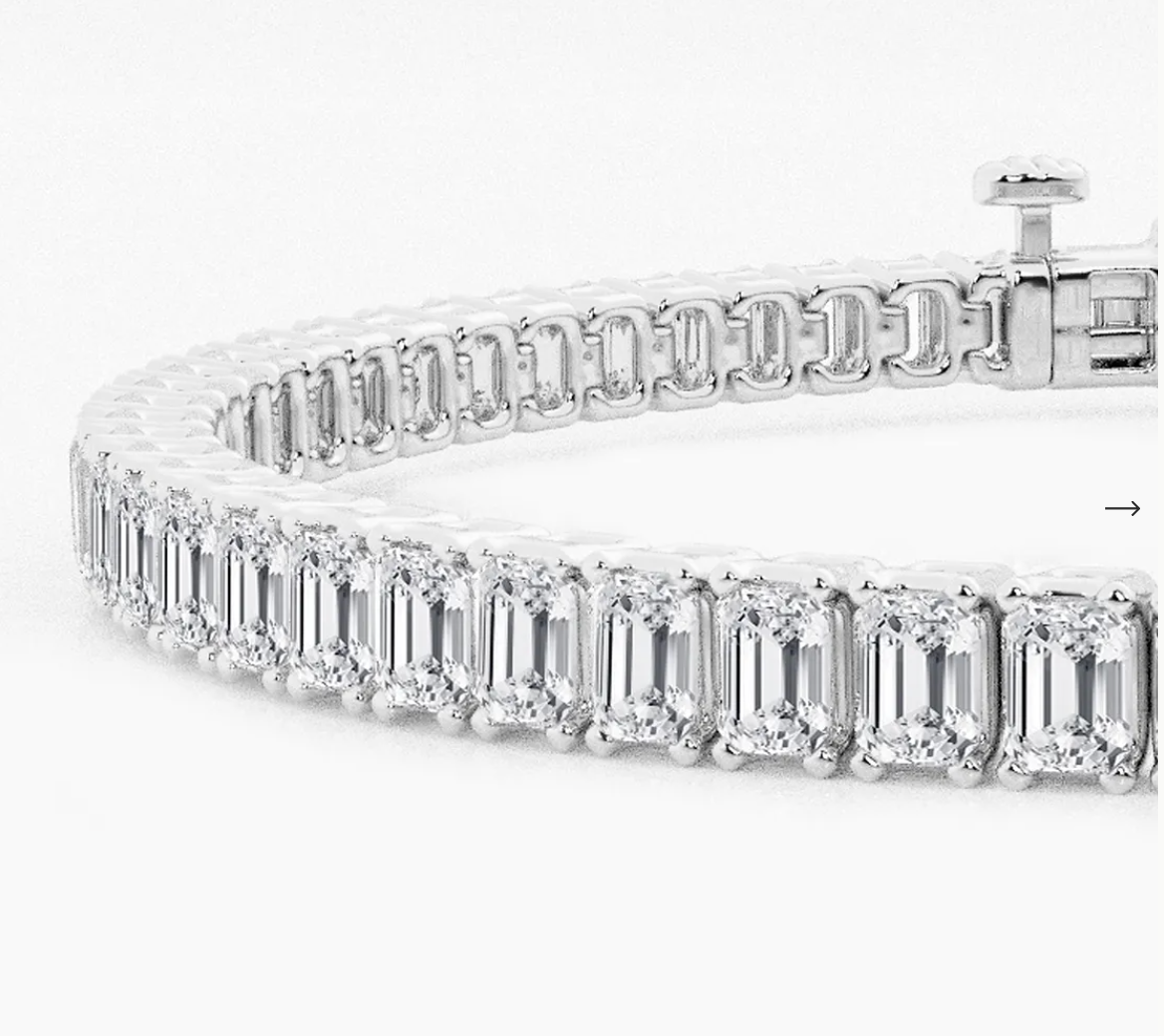 Tennis Bracelet_Emerald_White