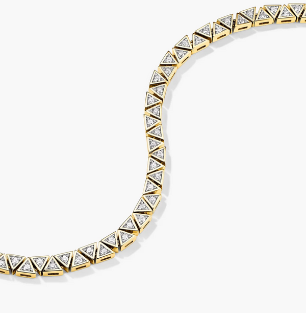 Tennis Bracelet_ Trendy Triangle