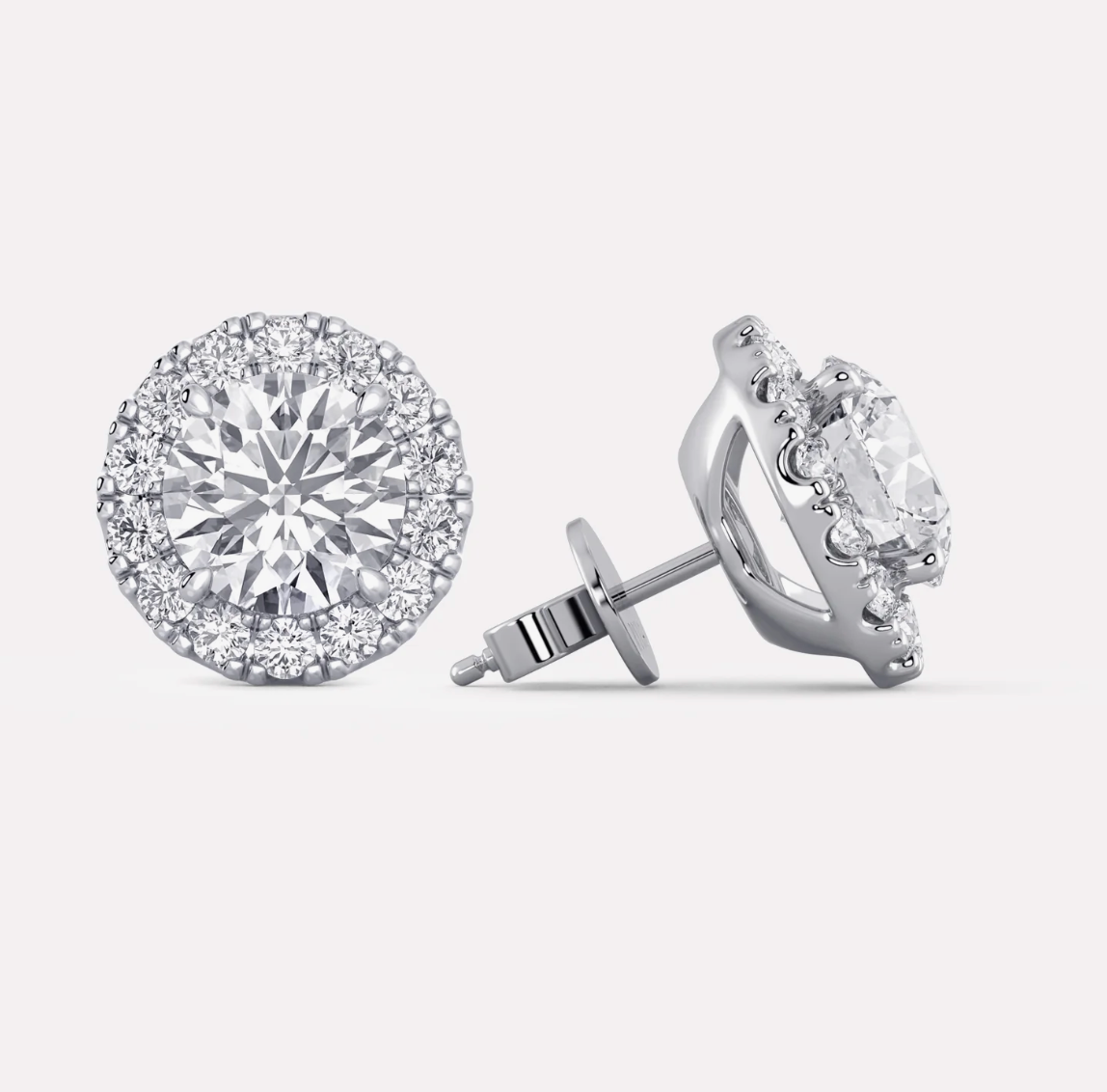 Sunflower Earstuds _White Gold