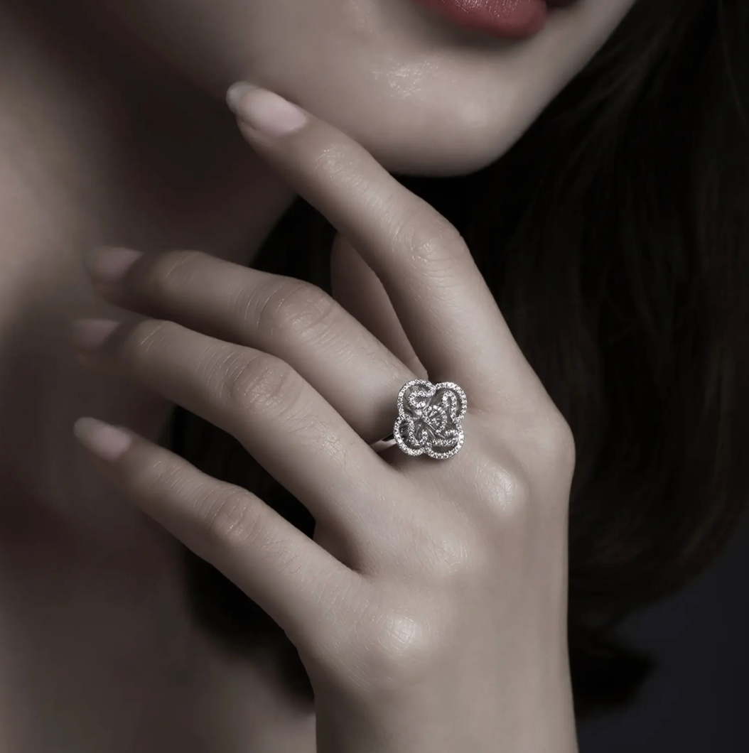 Cascade Petite Ring_White