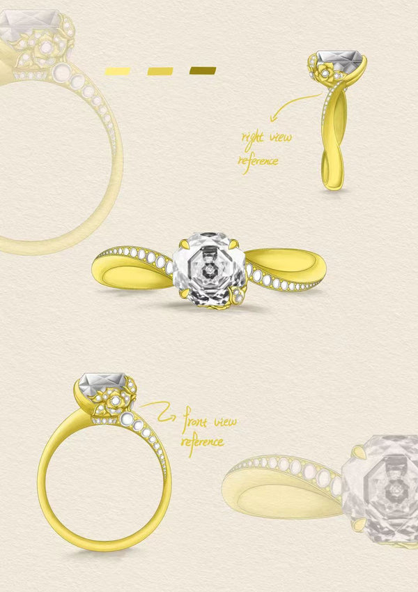 In Bud Rose Ring