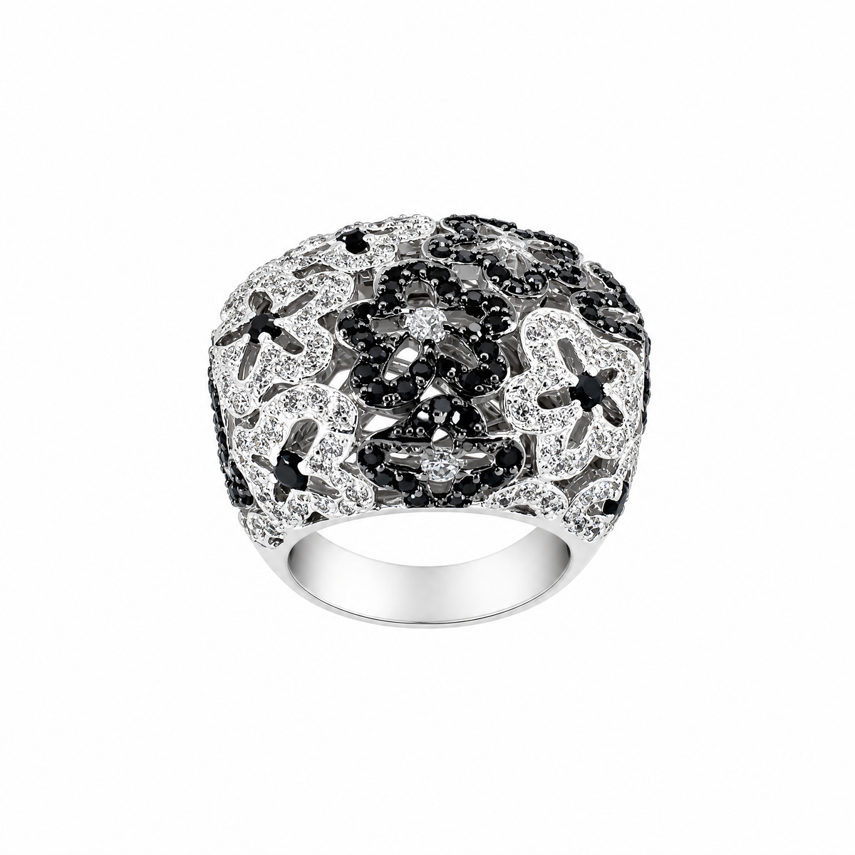 Floret Pavé Ring_Black