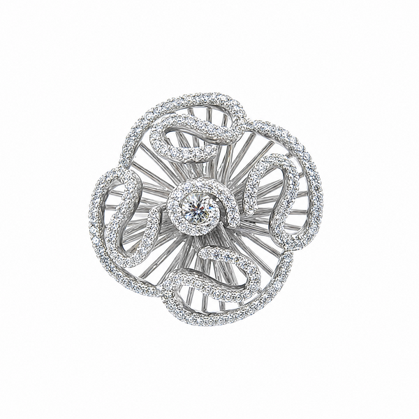 Cascade Petite Ring_White Gold